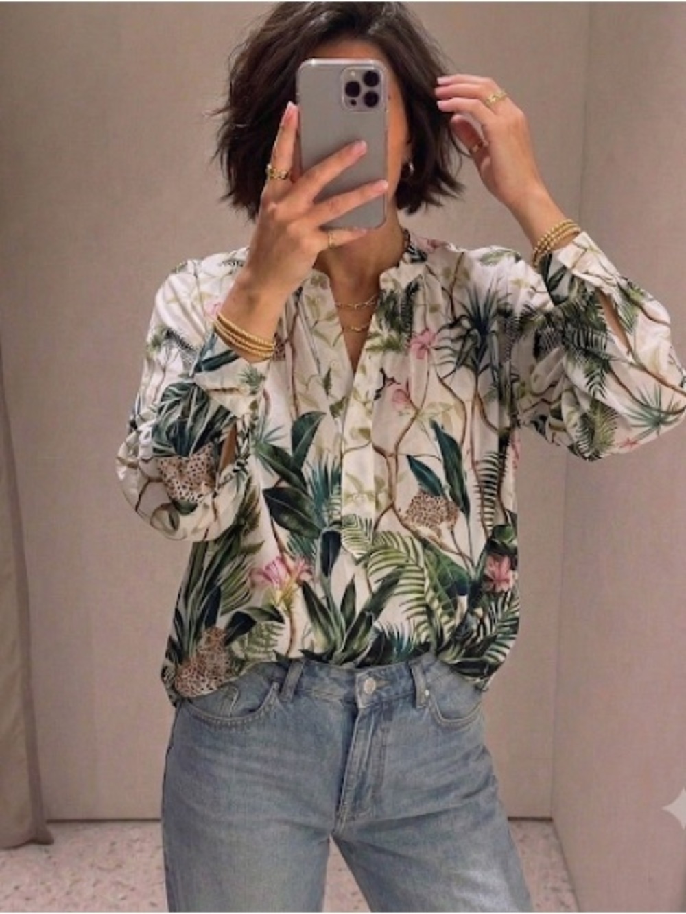 Bundle H&M Tropical Blouse